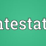 Intestate Meaning